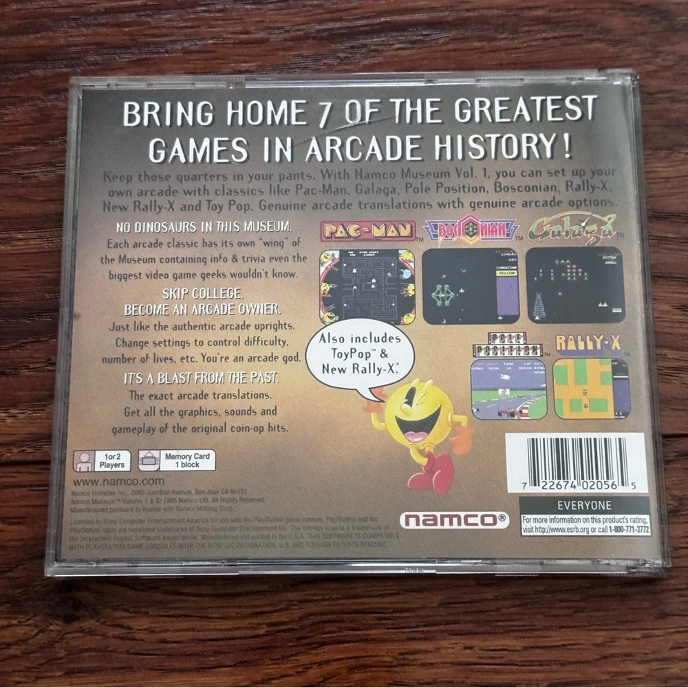 Namco Museum Vol. 1 Sony PlayStation 1 PS1 Greatest Hits CIB